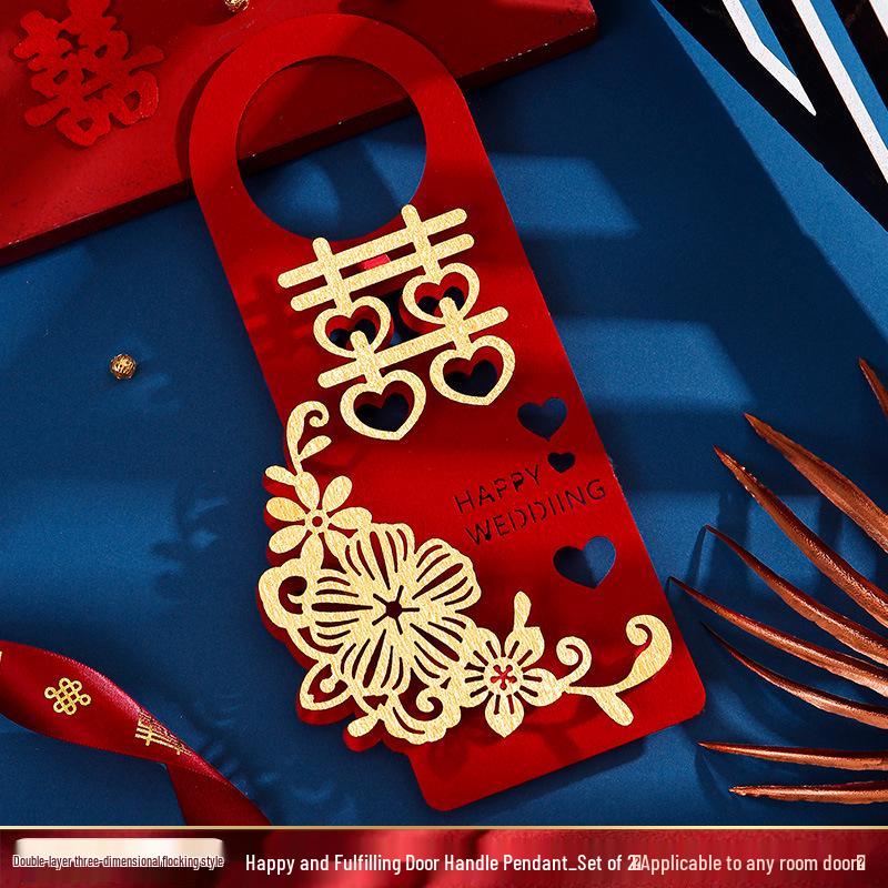 Creative Wedding Room Hanging Decorations: Door Handle Pendants & Supplies