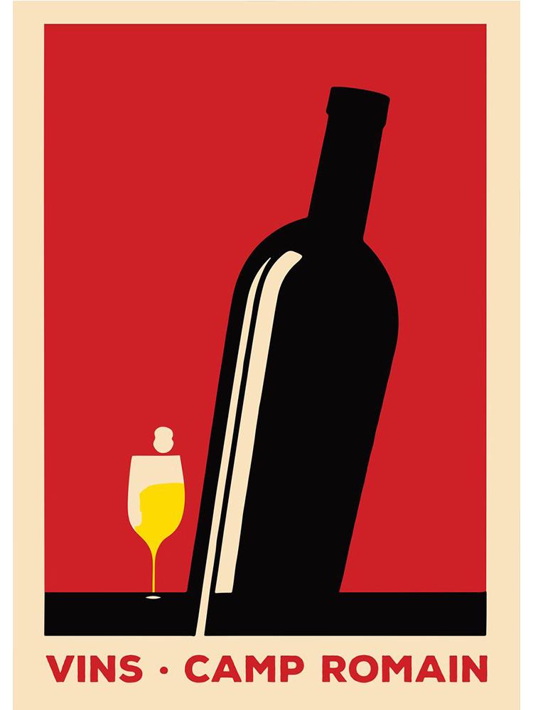 Retro Wein und Jazz Sommer Festival Poster Leinwand Malerei abstrakte Katzen trinken Wandkunst für moderne Wohnzimmer Home Decor