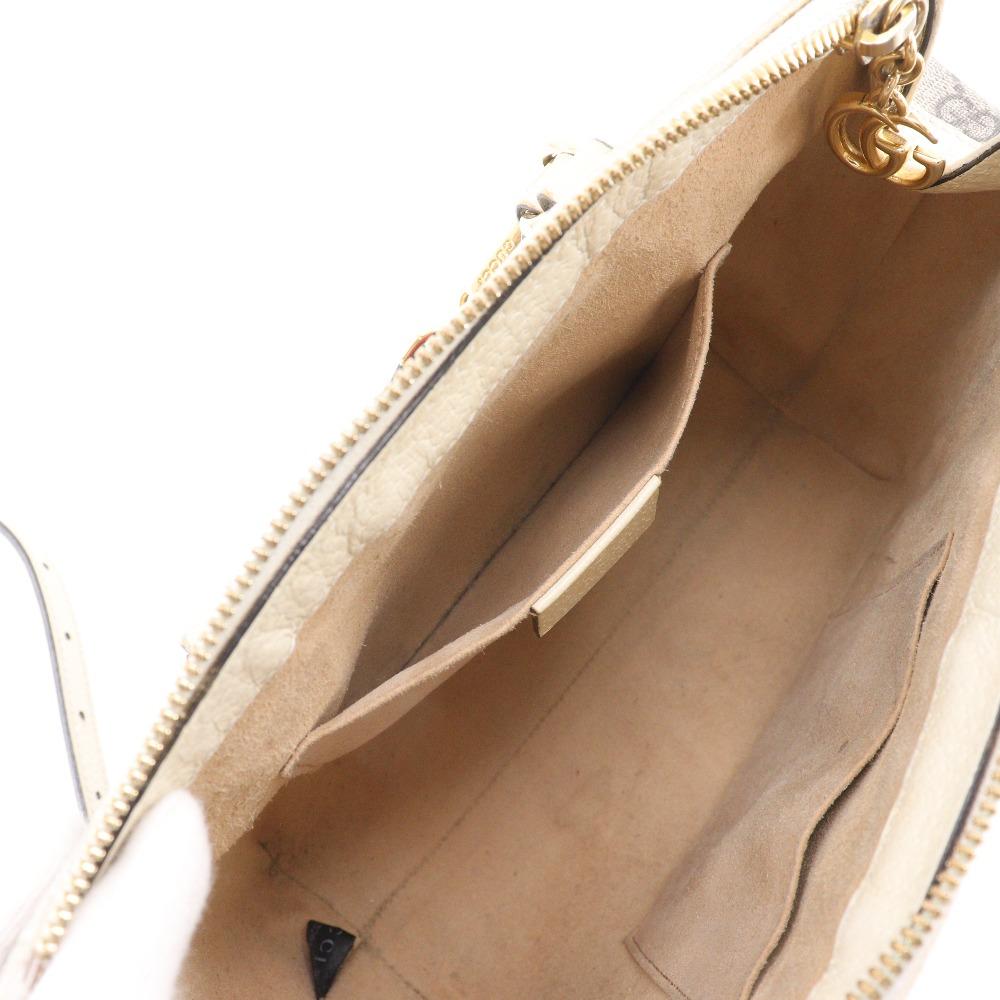 Gucci Off-dias Small Handbag 547551 2WAYShoulder Beige GG Supreme Canvas Women Used