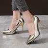 Spring and Autumn With Medium Heels Women's Shoes Sexy Pointed Toe Stilito Ladies Pumps Comfortable Elegant Lastest Shoe On Sale