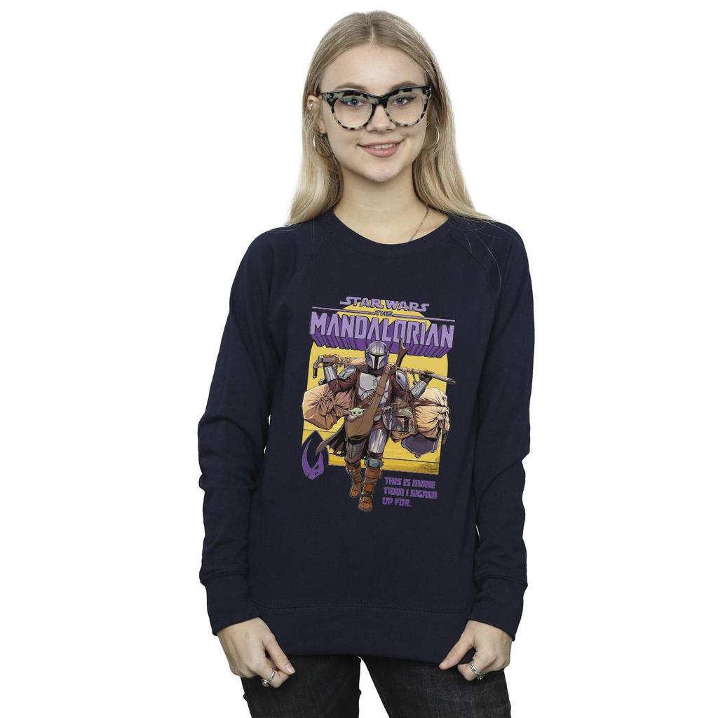 STAR WARS Womens/Ladies The Mandalorian More Than I Signed Up For Sweatshirt