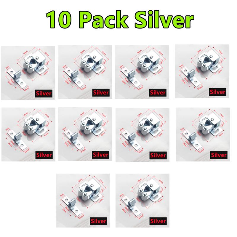 New 10-1Pack Magnet Cabinet Catches Door Stop Closer Stoppers Damper Buffer For Wardrobe Hardware Furniture Fittings Accessories