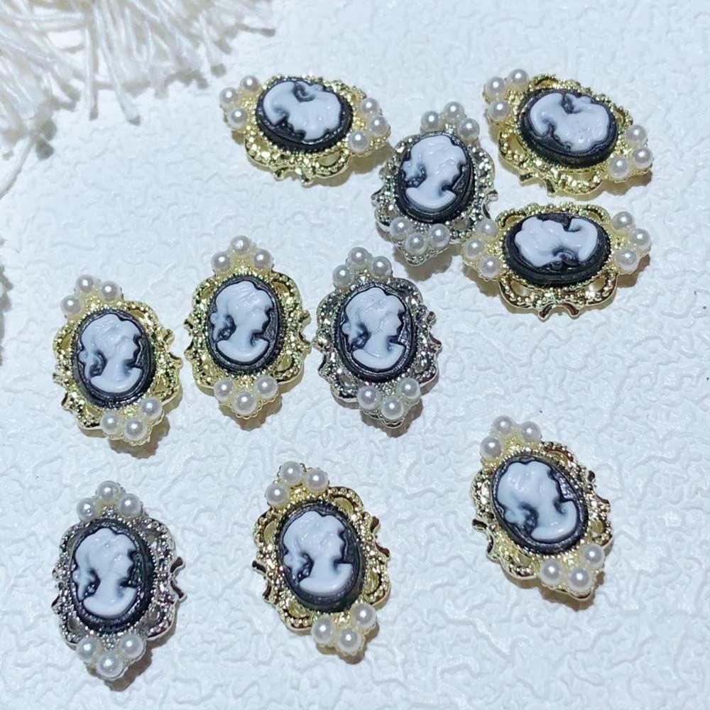 Retro Abstract  DIY Nail Decoration Nail Art Rhinestone Manicure Beauty Head Ornaments