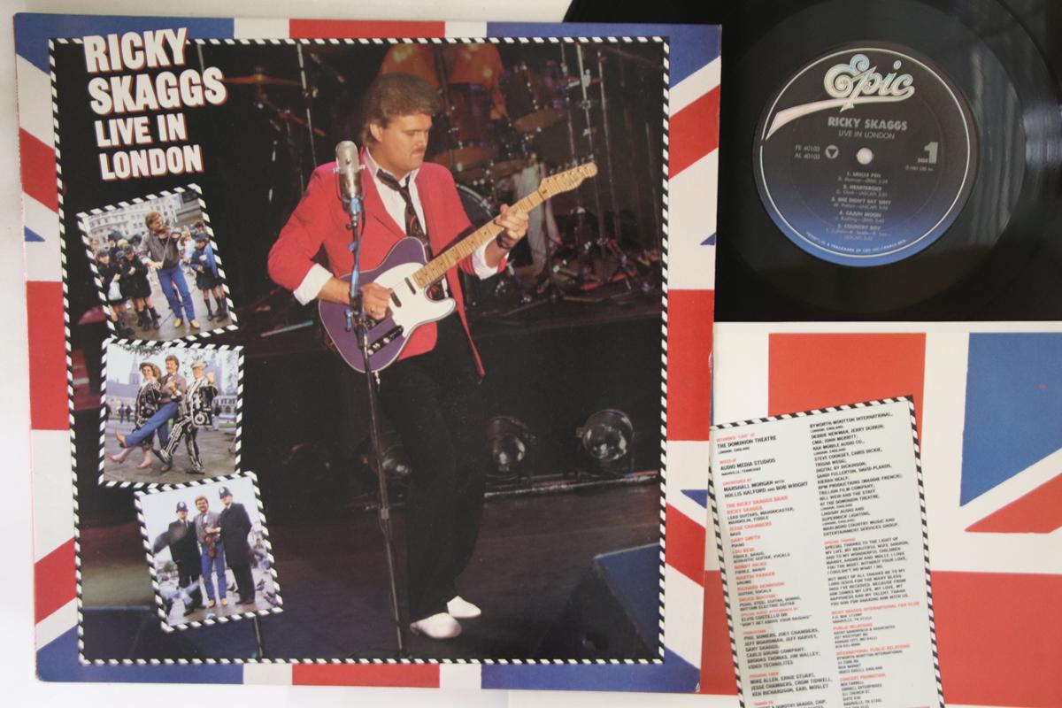 

LP Record RICKY SKAGGS - Live In London FE40103 Epic 1985 US Country Used