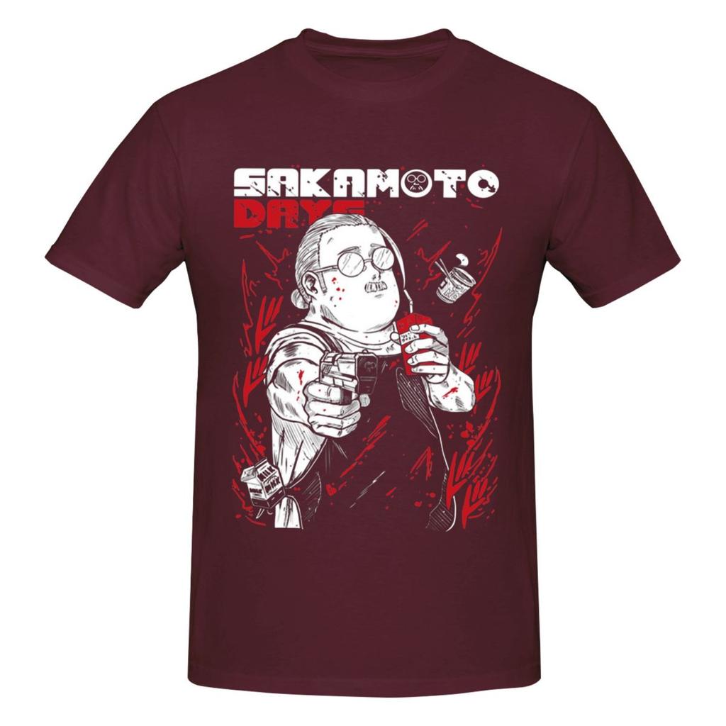 Unisex Sakamoto Days Anime Cool T Shirt Vintage Plus Size Cotton Crewneck Custom Sleeve Tee Shirt