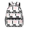 Vintage Tom Welling Heated Rivalry Student Backpack School Bag Hiking Travel Daypack for Men Women Fashion Bookbag Shoulder Bags