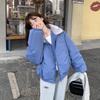 Autumn Winter Thicken Warm Parka Women Casual Sweety Solid Color Big Pocket Loose Jackets Outwear