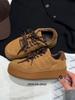 Retro classic sports shoes leather German training shoes women's winter new velvet fashion versatile platform casual shoes