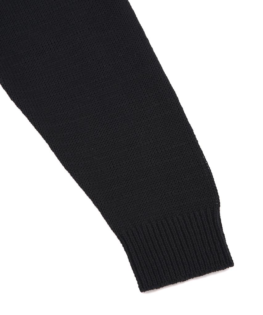 IL CORSO Sheer Round Neck Knit Black