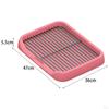 Detachable Dog Potty Tray with Mesh Grids And Pee Pad Holder for Indoor Use