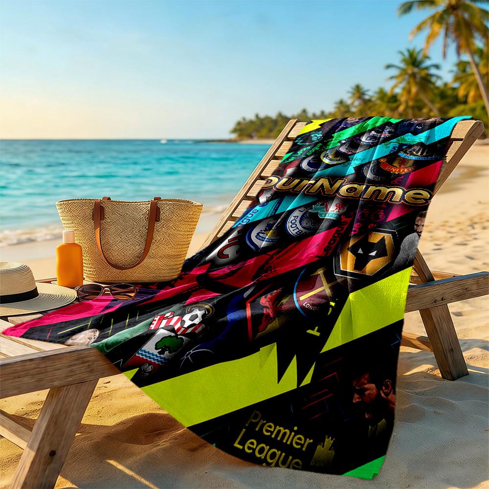 Arsenal Customize Your Name Beach Towel Super Soft Microfiber Quickdry Fabric