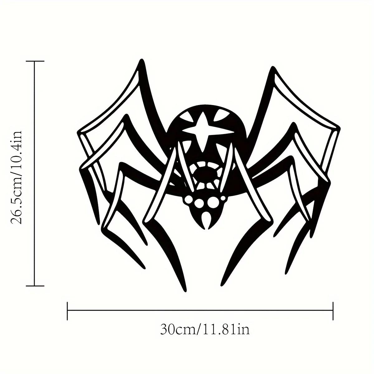 

1 шт. Металлический настенный арт-дизайн в виде паука, уникальный декор для стен в помещении и на открытом воздухе, стильный настенный декор, идеальный вариант подарка светло-серый