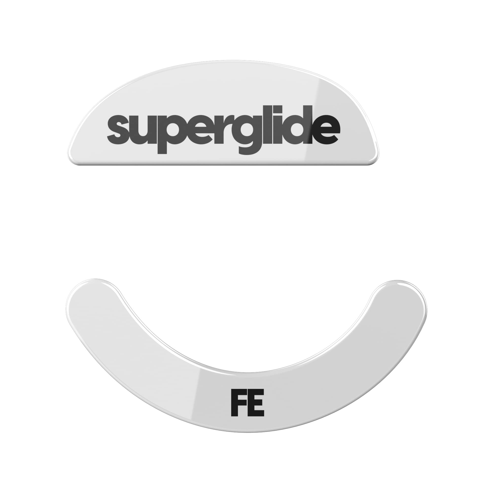 

Mouse Sole for Pulsar Xlite V2 Mini Mouse Feet Glass Material Round Edge Processing High Durability Ultra Low Friction Super White Superglide(Type S) білий