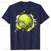 Funny Tennis Ball Graphic T Shirts Men Women Cotton Humor Streetwear Tee Unisex Tennis Player Loose Clothing Oneck Sweatshirt