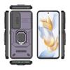 For Honor 90 Case PC+TPU Ring Kickstand Cellphone Cover with Slide Lens Guard