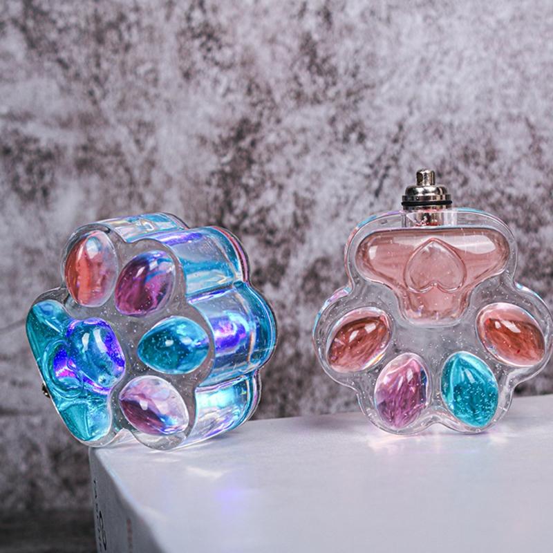 Practical Love for Cat Paw Light Bulb Silicone Molds Handmade BPA-free Easy To Release No Residue for Keychain Making Cr