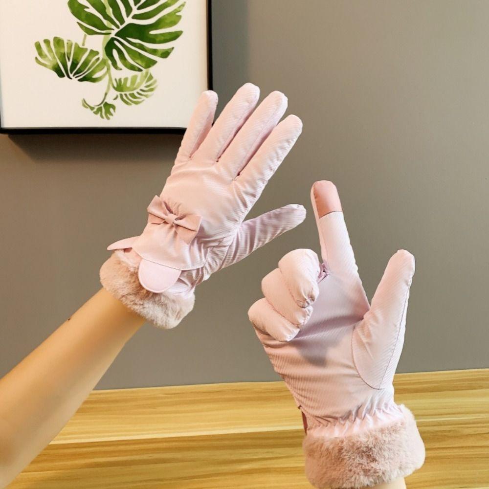 Windproof Women Winter Gloves Protection Outdoor Warm Gloves Motorcycle Riding Gloves  Casual