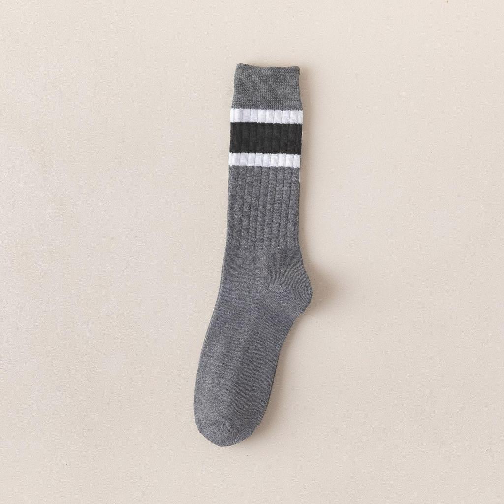Herren Mid-Tube Verdickte Wintersocken - Warme Samtgestreifte Socken für Herbst & Winter