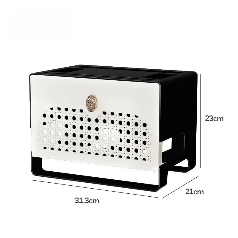 Router Storage Box Space Saving Wireless WIFI TV Set Top Case Cable Socket Plastic Container Desktop Organization Home Accessory