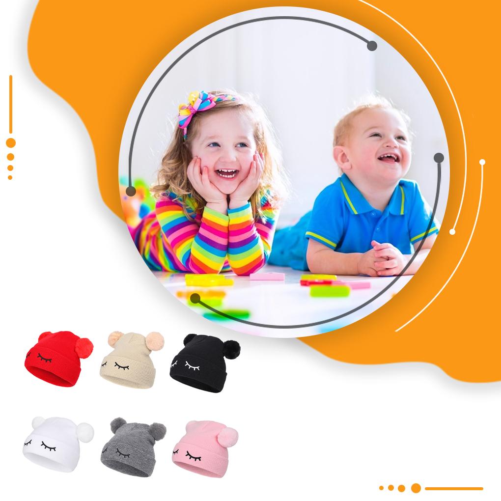 Gorro Liso para Bebé Lindo Gorro de Punto con Orejeras para Niños Gorros de Ganchillo para Niños Gorro de Invierno para Niños