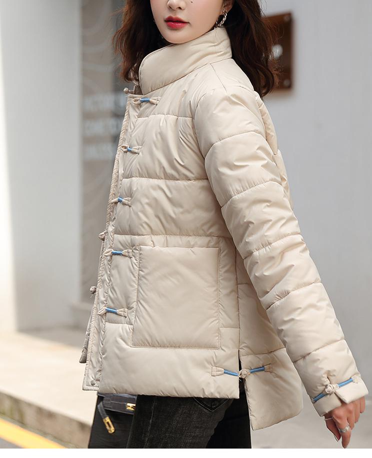 

Осенняя литературная винтажная парка с хлопковой подкладкой в ​​китайском стиле, зимнее женское пальто для мамы, двубортная одежда XXXL