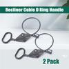 A96I-2Pcs Forlazy Boy Handle Cable Release Cable D Ring Parachute Style Lounger Release Cable Lounger Handle Replacement