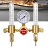 Heavy Duty Double Tube Argon Pressure Meter with Corrosion Resistant Brass Construction Pressure Instrument for Industrial