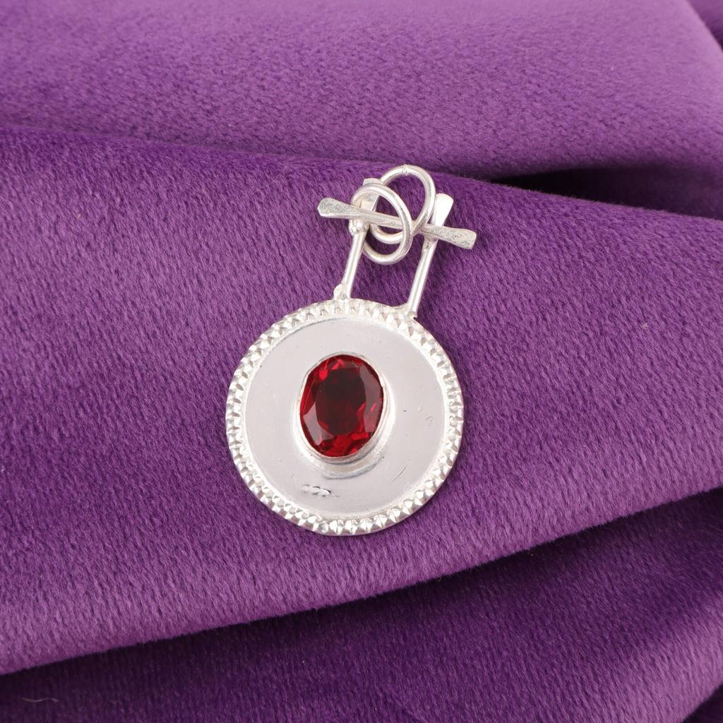 Pink Rubellite Gemstone 925 Sterling Silver Unique Sisters Gift Boho New Pendant PP-57-16