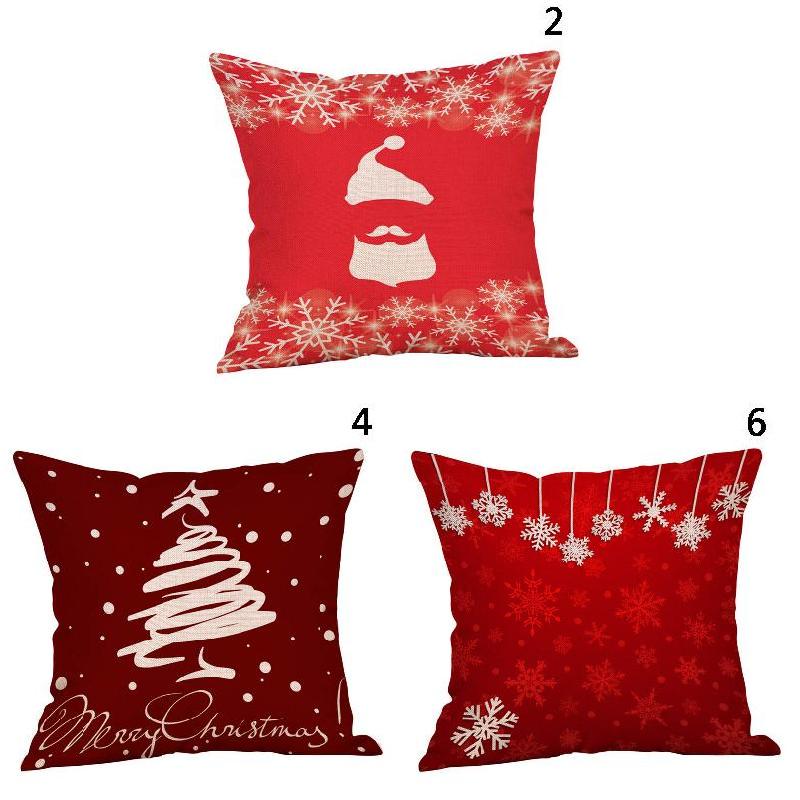 Buy Christmas Pillow Decoration Case Red Cover Bedroom Sofa Office
