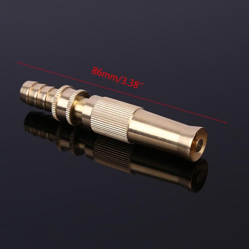 Brass Hose Nozzle High Pressure Garden Hose Nozzle Heavy Duty Water Spray Gun for Garden Hose Washing for Cars Cleaning