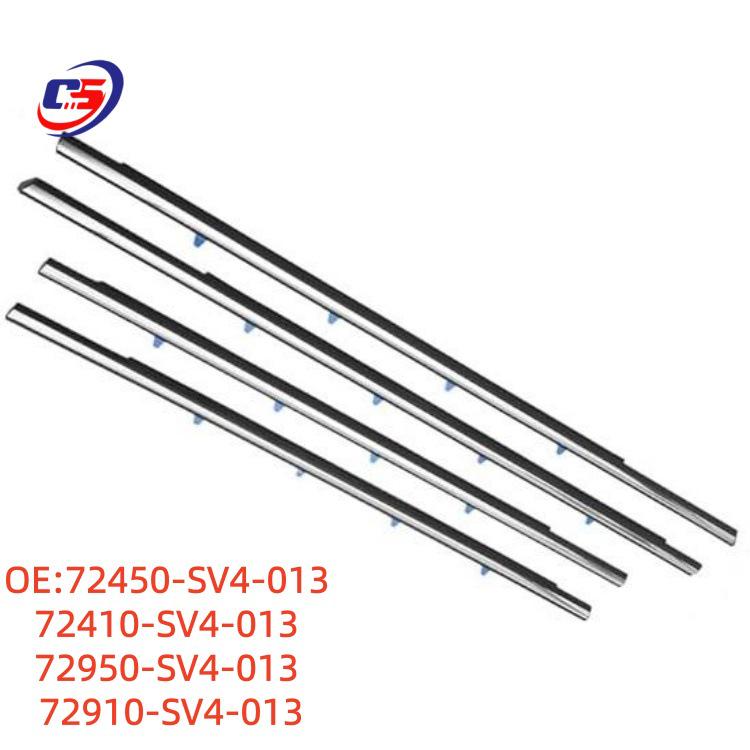 Honda Car Door Weatherstrip: Outer Glass Sealing Trim 72450-SV4-013