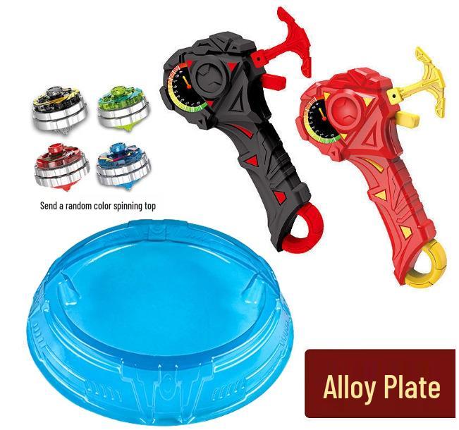 Free Shipping Dual Alloy Burst Gyro Toy - Magic Light Pull String Battle Gyro