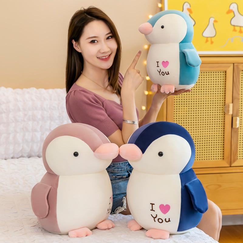 New Love Penguin Plush Toy Cute Penguin Doll Claw Machine Night Market Street Stall Doll Gift