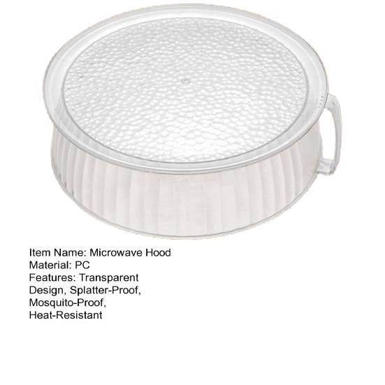 Microwave Splatter Cover Transparent Lid High Temp Resistance Splatter Cover BPA-Free Mosquito-Proof Food Protector Multifunctional Kitchen Tool