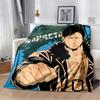 Gangsta Anime Nicolas Brown Print Soft Flannel Throw Blanket Lightweight Warm Sofa Couch Bed Home Decor Cover