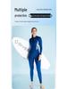 Women's Long Sleeve Lycra Wetsuit - One-Piece Snorkeling & Surfing Suit, Quick-Drying and Jellyfish Protective