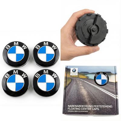 4 STUKS 56/68mm Zwevende Wielnaafdoppen voor 50e Verjaardag – Passen op E39 E46 E60 F10 F30 G20 X3 X5 (Auto Naaf Accessoires)