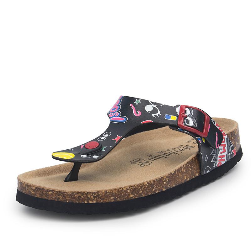 Fashion 18 Color Big Size 35-45 New Beach Cork Flip Flops Slippers Casual Summer Women Beach Slippers Flip Flops