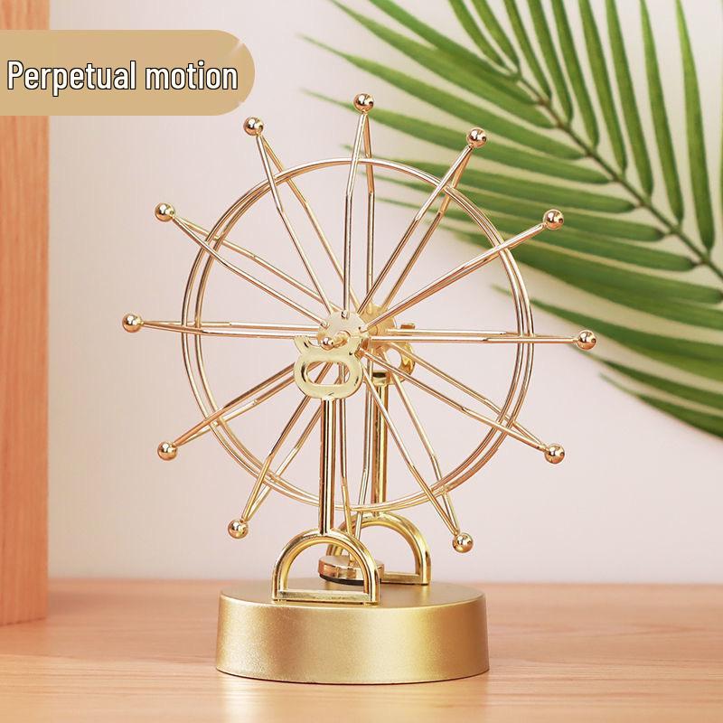 Nordic Perpetual Motion Ferris Wheel Ornament for Home and Wine Cabinet Display