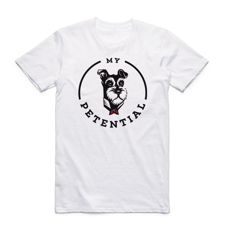 

Asian Size Men And Women Printing Animal Lover I Love My Dog Schnauzer Heartbeat T-shirt O-Neck Short Sleeves T-shirt HCP4175 4XL