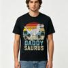 Daddysaurus T Rex Dinosaur Daddy Saurus Family Matching Gift Unisex Men TShirt Cool Retro Dinosaur Graphic Printing Clothes