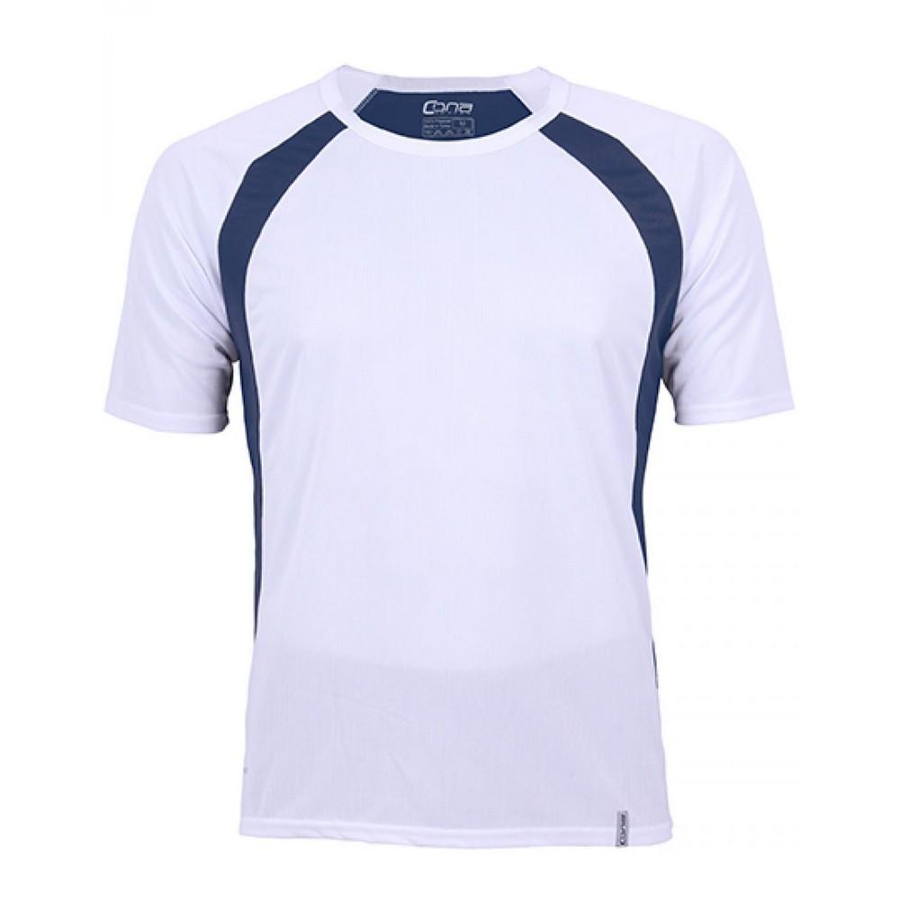 Cona Sports Mens Pace Tech Contrast Panel T-Shirt