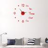 1PC Nordic Luminous Silent Wall Clock, Creative Study Bedroom Decoration Clock, Acrylic Digital Clock, Wall Sticker Clock