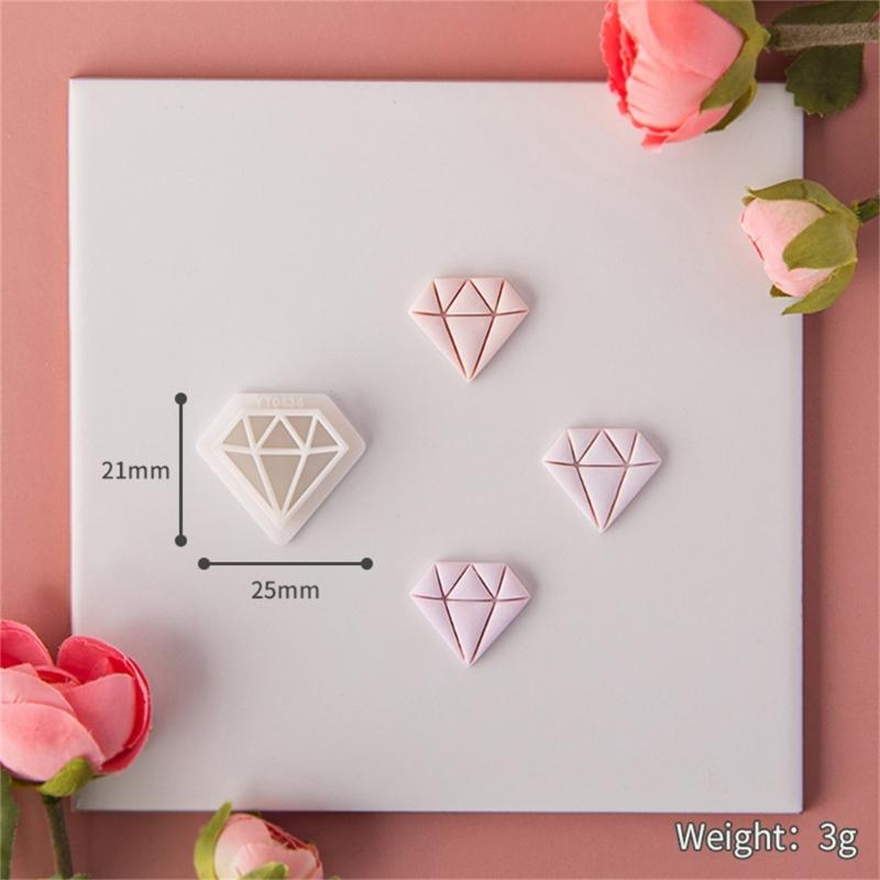Heart Clay Cutters Clay Jewelry Cutters Valentine's Day Clay Earring Cutters DIY Earrings Accessories for Jewelry Making