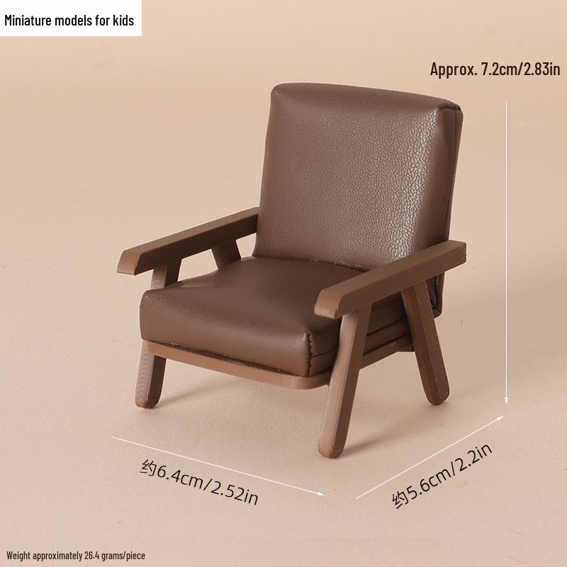 1:12 Scale Miniature Fabric Sofa for Dollhouse Living Rooms
