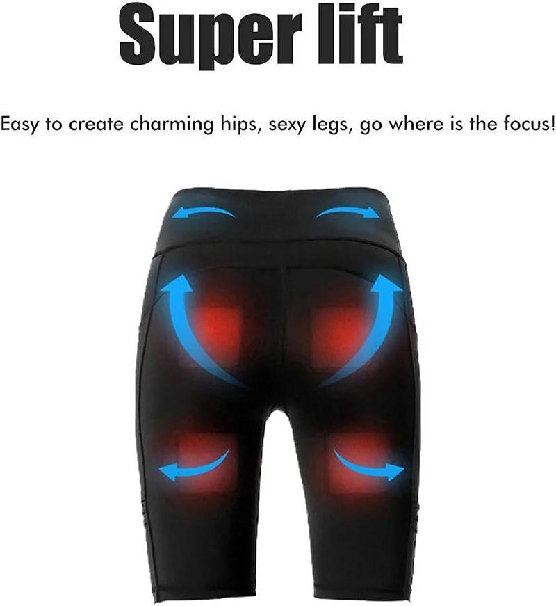 Microcurrent Massage Intelligent Pants EMS Muscle Stimulation Massage Weight Loss Leg Shaping Shorts Slimmingaction Yoga Pants USB