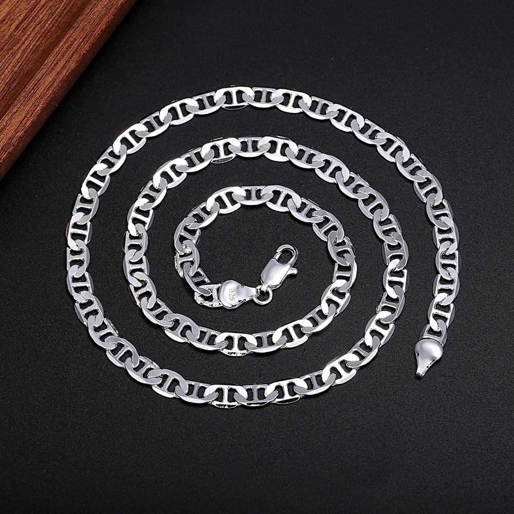 Edel 45-60cm Kupfer Massiv 6MM Halskette Edel Luxus Wunderschön Charme Mode Herren Hochzeitsfeier Damen Schmuck