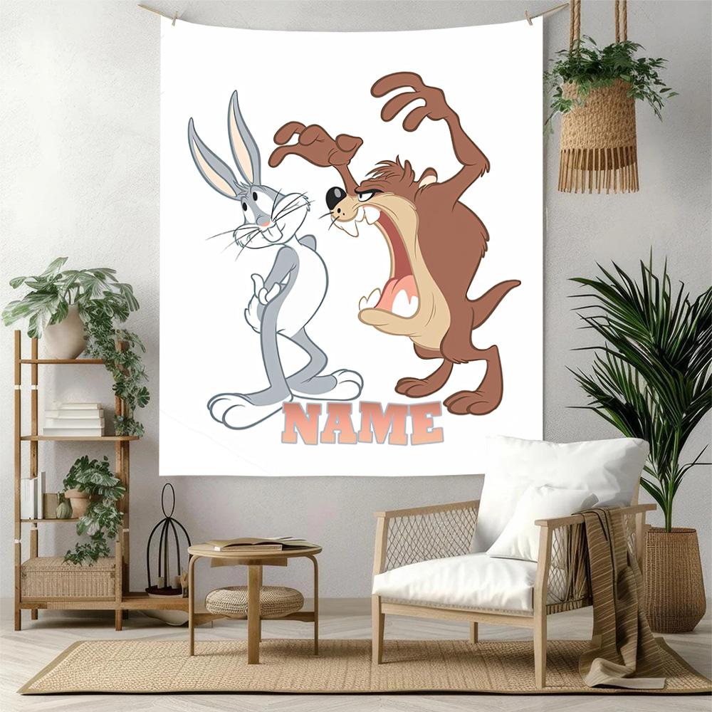 Warner Custom Your Name Wall Decor Tapestry Art For Pet Memorial Birthdaywedding Party Backdrop Family Gift