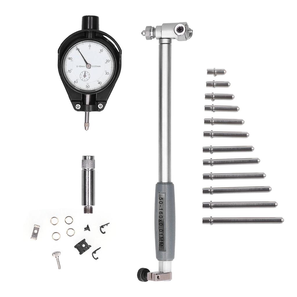 Messuhr-Set 0,01 mm Genauigkeit Aluminiumlegierung Messwerkzeug mit 50?160mm Bereich