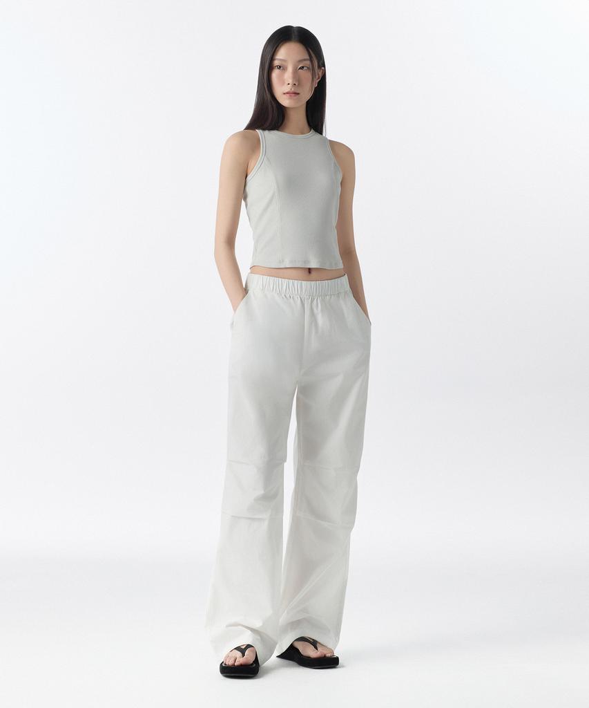 MUSINSA STANDARD WOMAN Women'S Wrap Skirt Parachute Pants [White]